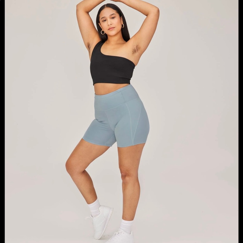 Girlfriend collective one shoulder sports bra